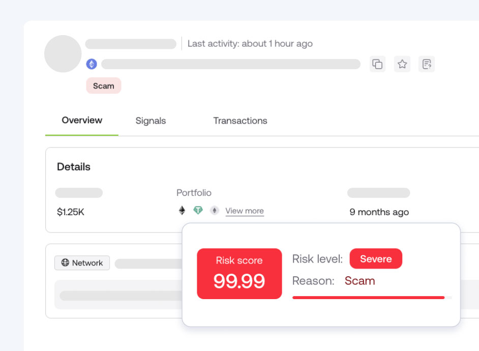 Detect fraudulent money mule accounts dashboard